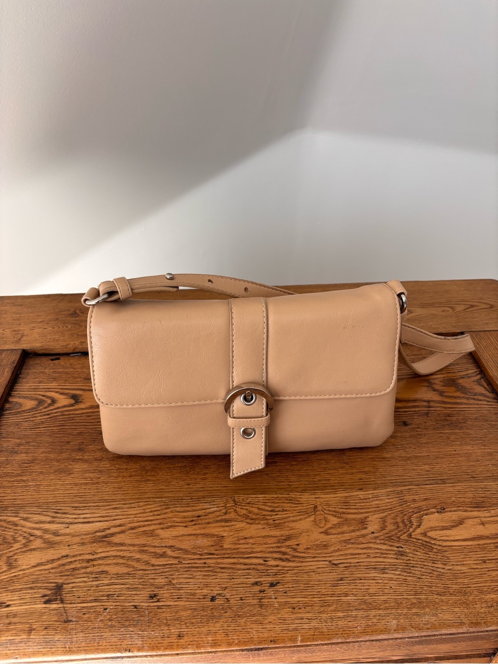 Koltov Beige Crossbody Wallet Bag 🤍